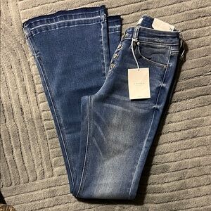 KanCan Dark Blue Flare Jeans